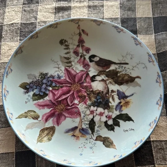 W.S George Fine China Plates by Cyndy Callog . Floral Fancies Collection - Picture 6 of 7